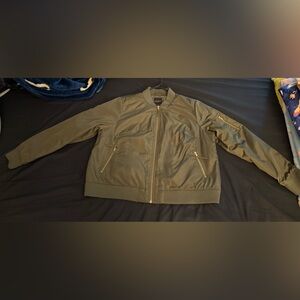 Lane Bryant Olive Bomber Jacket